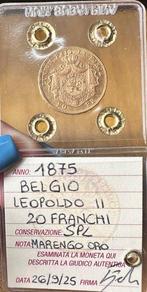 België. Leopold II. 20 Francs 1875 (Zonder Minimumprijs), Postzegels en Munten
