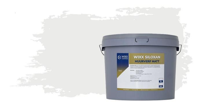 Wixx Siloxan Buitenlatex Matt RAL 9003 | Signaalwit 5L, Doe-het-zelf en Bouw, Verf, Beits en Lak, Nieuw, Verzenden