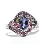 Zonder minimumprijs - Ring Zilver - 2.26ct. tw. Loliet -, Nieuw