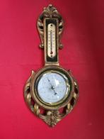Aneroid barometer - Verre doré en bois
