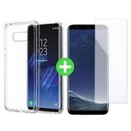 Samsung Galaxy S8 Transparant TPU Hoesje + Screen Protector, Verzenden