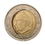 België. 2 Euro 2004 Albert II - misslag, Postzegels en Munten