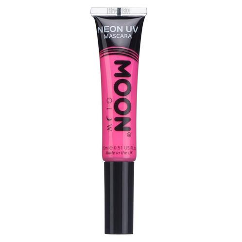 Moon Glow Neon UV Mascara Intense Pink 15ml, Hobby en Vrije tijd, Feestartikelen, Nieuw, Verzenden