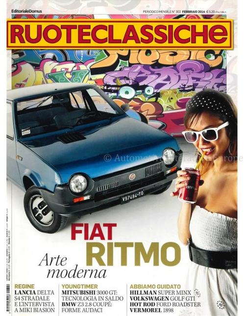 2014 RUOTECLASSICHE MAGAZINE 302 ITALIAANS, Boeken, Auto's | Folders en Tijdschriften, Ophalen of Verzenden