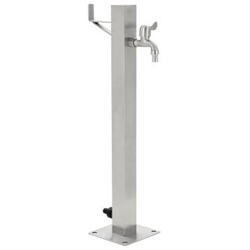 vidaXL Tuinwaterkolom vierkant 65 cm roestvrij staal, Verzenden, Nieuw