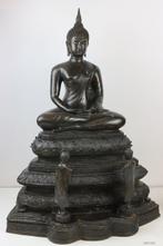 Groot (52 cm) beeld Boeddha in Dhyana mudra, met aanbidders