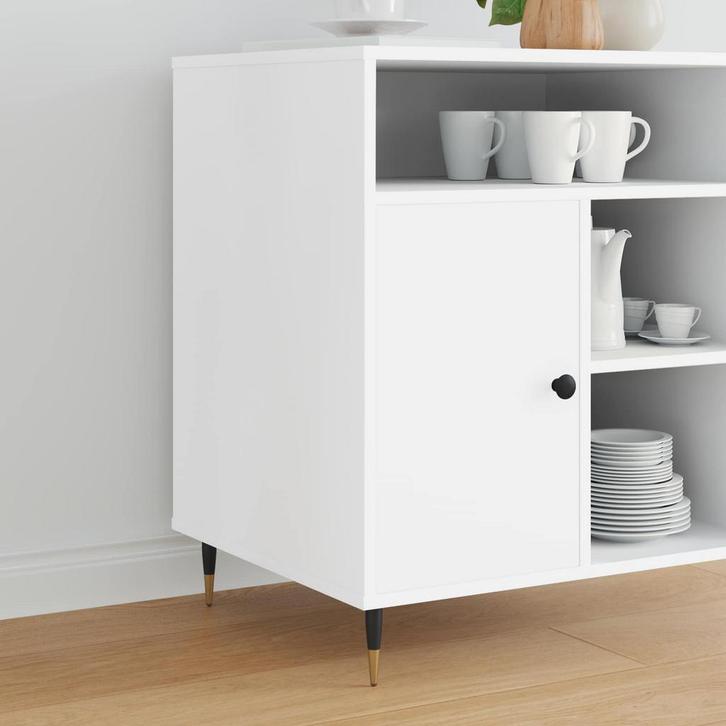 vidaXL Meubelvoeten 12 pcs Zwart en Goud Ø 40 x 98 mm IJzer, Doe-het-zelf en Bouw, Hang- en Sluitwerk, Nieuw, Verzenden