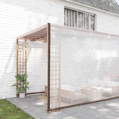 vidaXL Doorzichtig zeildoek met zeilringen 10x12 m, Doe-het-zelf en Bouw, Overige Doe-Het-Zelf en Bouw, Nieuw, Verzenden