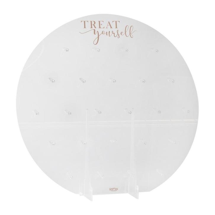 Tafeldecoratie Donut Standaard 63cm, Hobby en Vrije tijd, Feestartikelen, Nieuw, Verzenden