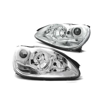 PHARES MERCEDES CLASSE S W220 02-05 LOUPE FOND CHROMÉ, Verzenden