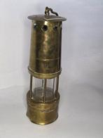 Lampe à huile - Cuivre, Verre - lampe de mineur, Antiek en Kunst, Curiosa en Brocante