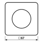 Jung CD Bereik Rotonde Dimmer Afdekking Zwart - CD1740SW, Doe-het-zelf en Bouw, Elektriciteit en Kabels, Verzenden, Nieuw