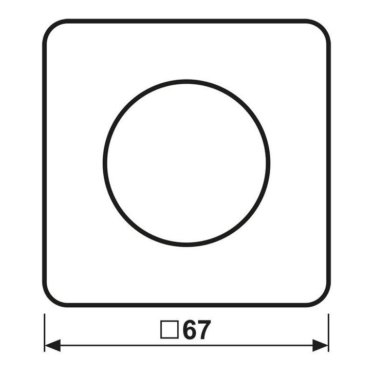 Jung CD Bereik Rotonde Dimmer Afdekking Zwart - CD1740SW, Doe-het-zelf en Bouw, Elektriciteit en Kabels, Verzenden
