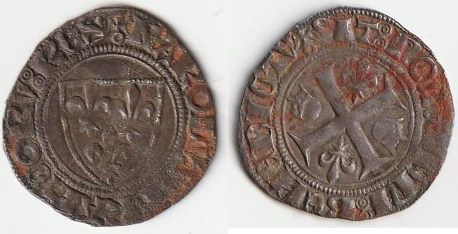 France Frankreich Dup 377 – Karles Vi – 1380-1422 – Bl, Postzegels en Munten, Munten | Europa | Niet-Euromunten, België, Verzenden