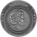 Niue. 5 Dollars 2022 Hera and Juno - Antique Finish, 2 Oz