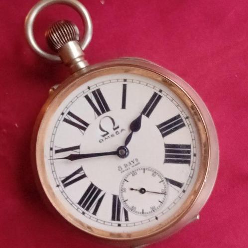 Omega - 8 day pocket watch - 1901-1949, Handtassen en Accessoires, Horloges | Heren