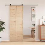 vidaXL Schuifdeur 80x208 cm massief grenenhout, Verzenden, Nieuw