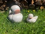 Sculptuuur voor buiten, Big and small duck - 23 cm -, Antiek en Kunst