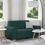 vidaXL 2-zitsbank Donkergroen 120 cm Stof, Huis en Inrichting, Verzenden, Nieuw