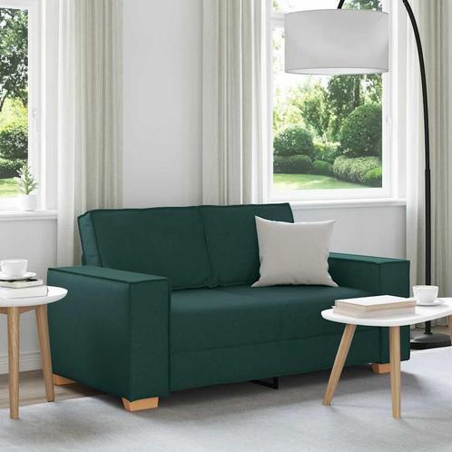 vidaXL 2-zitsbank Donkergroen 120 cm Stof, Huis en Inrichting, Zetels | Zetels, Nieuw, Verzenden
