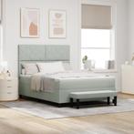 vidaXL Boxspringbed met Matras & Bank Lichtgrijs 140x200 cm, Huis en Inrichting, Verzenden, Nieuw