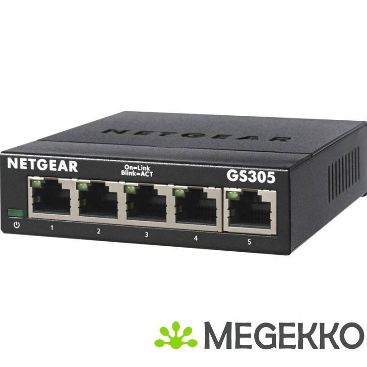 Netgear GS305-300PES unmanaged netwerk switch, Computers en Software, Overige Computers en Software, Nieuw, Verzenden