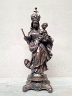 sculptuur, Madonna met kind - 65 cm - Brons, Antiek en Kunst