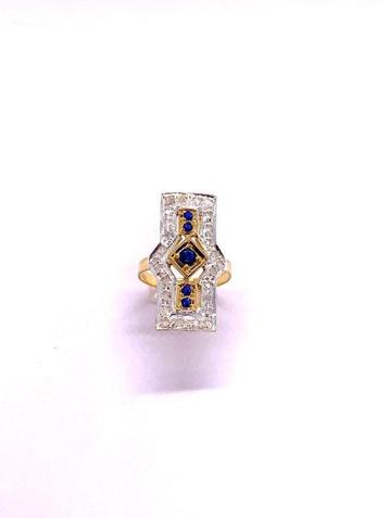Sans Prix de Réserve - Bague - 9 carats Argent, Or jaune