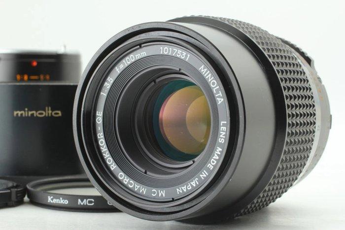 Minolta MC Macro Rokkor QE 3,5/100mm + Extension Tube |, Audio, Tv en Foto, Fotocamera's Analoog