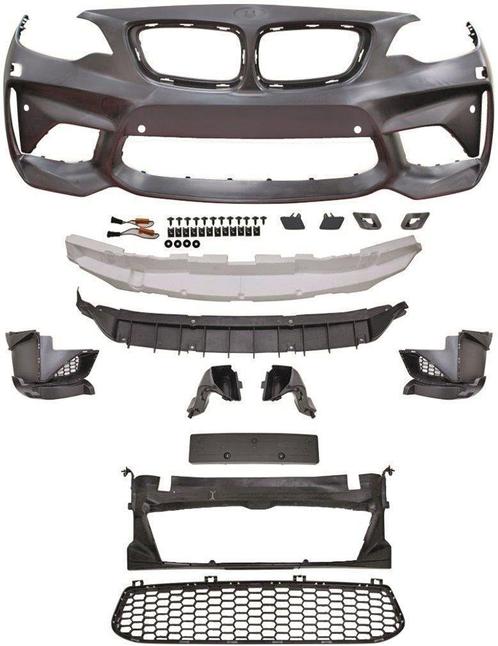 EVO M2 Look Voorbumper BMW 2 Serie F22 F23 B3007 8951 8952, Auto-onderdelen, Carrosserie, Nieuw, BMW, Voor, Bumper