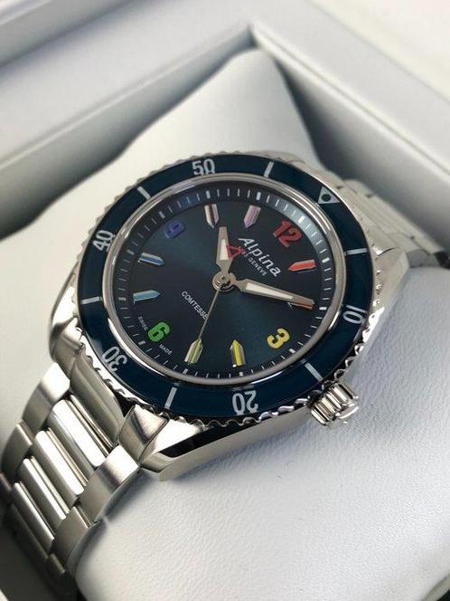 Alpina - Alpiner Comtesse Sports Rainbow Limited Edition, Handtassen en Accessoires, Horloges | Heren
