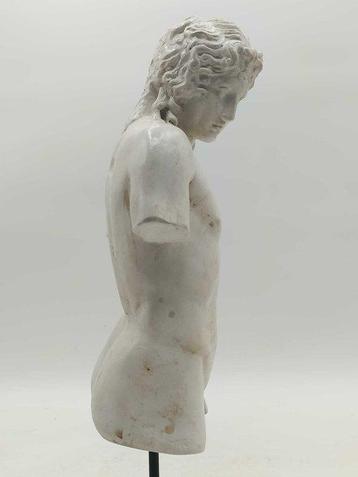 sculptuur, Torso di Eros - 47 cm - marmerstof, Antiquités & Art, Curiosités & Brocante
