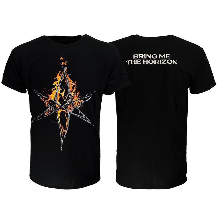 Bring Me The Horizon Flaming Hex T-Shirt, Kleding | Heren, T-shirts