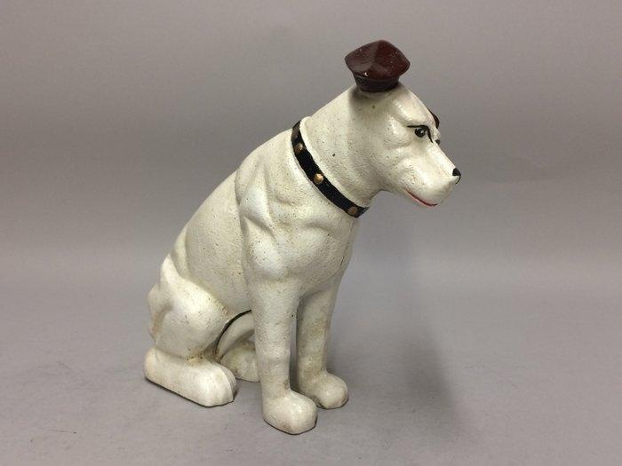 Beeldje, Grote Nipper - 27 cm - Grote gietijzeren His, Antiquités & Art, Curiosités & Brocante