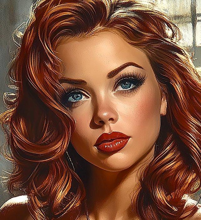 Ginger Red (1965) - Amanda, Antiquités & Art, Art | Objets design