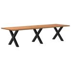 vidaXL Eettafel rechthoekig 320x100x74 cm massief eikenhout, Huis en Inrichting, Tafels | Eettafels, Verzenden, Nieuw