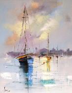 Alfred Anio - SAILBOATS, Antiek en Kunst, Kunst | Schilderijen | Modern