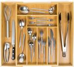 2dekans | Budu Uitschuifbare Bamboe Bestekbak #50 (50 cm, Huis en Inrichting, Ophalen of Verzenden, Nieuw