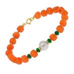 Zonder minimumprijs - Armband - 18 karaat Geel goud Parel -, Nieuw