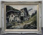 Willy Jager (XX) - Paesaggio alpino con baita