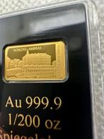 Oostenrijk. Gold bar Schloss Ambras ,oro , 1/200 Oz (.986)