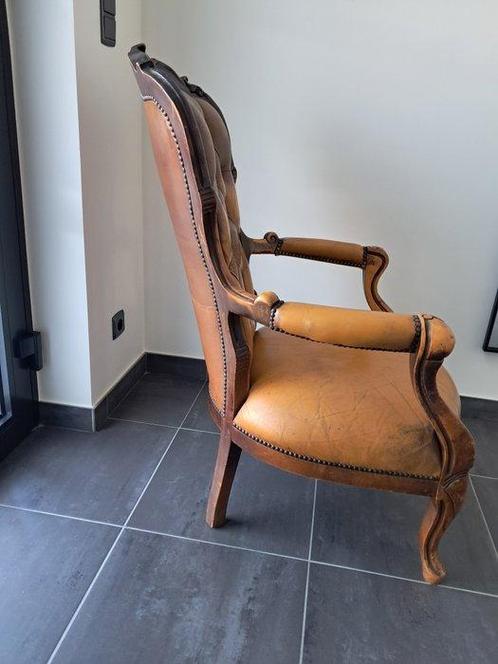 Chesterfield - Fauteuil - Leder, Antiek en Kunst, Curiosa en Brocante