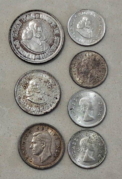 Zuid-Afrika. Lot of 7 PROOF 50% Silver ALL LOW MINTAGES, Postzegels en Munten, Munten | Europa | Niet-Euromunten