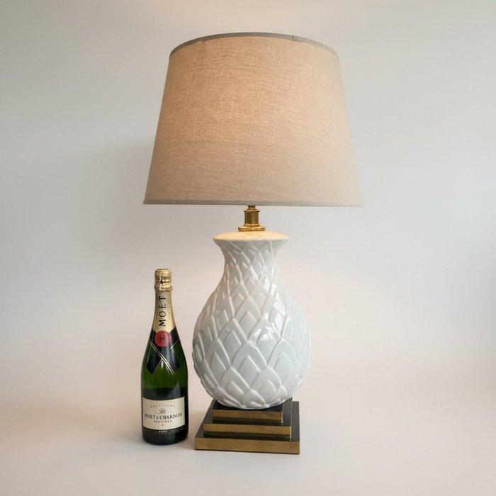 Lamp - Extra grote ananasvormige lamp - Keramiek, Metaal, Antiquités & Art, Curiosités & Brocante