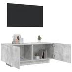 vidaXL Tv-meubel 100x35x40 cm bewerkt hout betongrijs, Huis en Inrichting, Kasten |Televisiemeubels, Verzenden, Nieuw