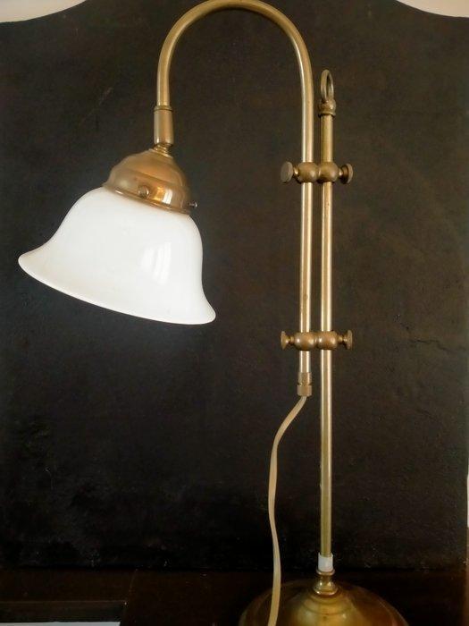 Lamp - melkglas - Beurolamp, Antiek en Kunst, Curiosa en Brocante
