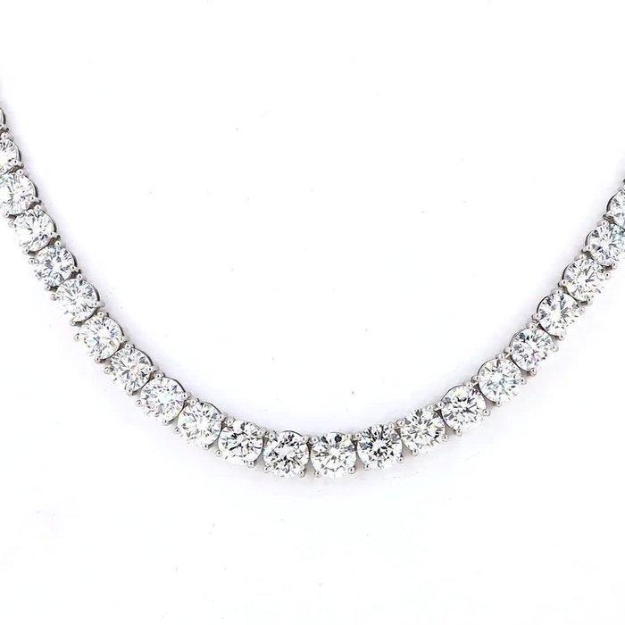 Halsketting - 18 karaat Platina, Witgoud - 63.64ct. tw., Bijoux, Sacs & Beauté, Colliers