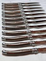 Laguiole - 12x steakmessen - Donker hout kleur - Certificaat