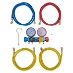 vidaXL Manometer set voor airco met 4-richtingen, Verzenden, Nieuw