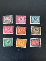 Italië 1955 - Belastingstempels, complete set van 9 waarden, Timbres & Monnaies, Timbres | Europe | Italie